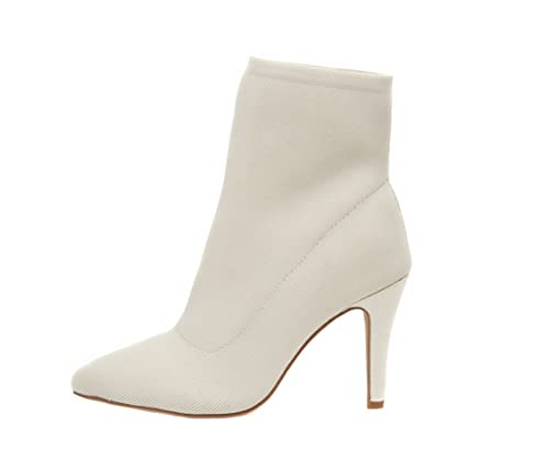 Cushionaire Women's Gipsee Stretch Knit Heel +Memory Foam, Bone 11 W #TOP2