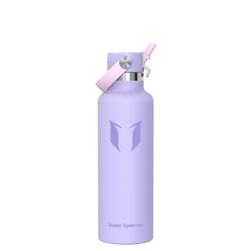 Sparrow Borraccia Termica 750ml FlipFlow Bottiglia con Cannuccia
