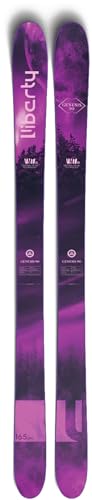 Skis freeride Liberty Skis Genesis 90 violet 165 pour explorer la poudreuse en station