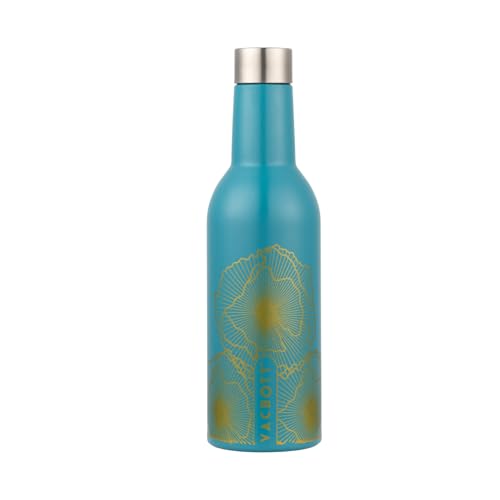 Image of CLAY CRAFT VACBOTT Ivy Wine Double Walled|18 Hours Hot and 24 Hours|Cold Vacuum Insulated Flask Bottle|2 Piece, 1000 ml Steel Bottles for Travelling|BPA-Free|BIS Certified|1Year Limited Warranty