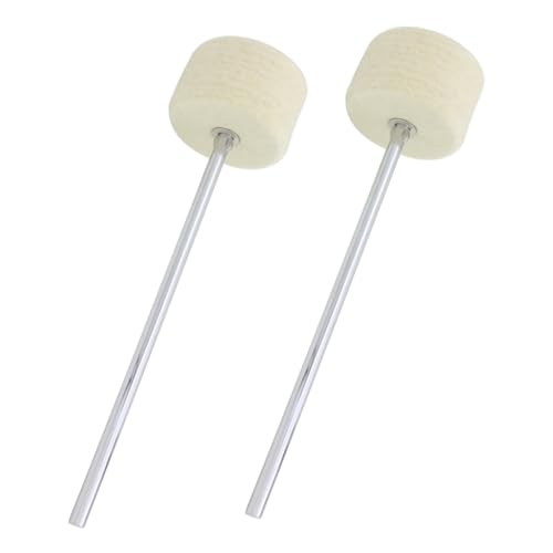 2 piezas Pedal de Bombo con mazas de fieltro para batería miniatura 1