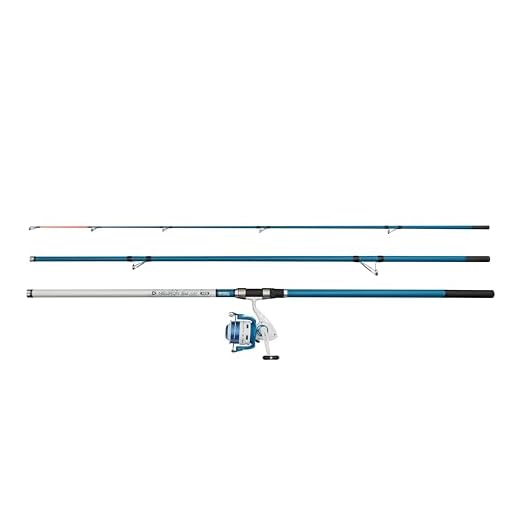 Mitchell Neuron SW II Combo de caña y Carrete | Set de Pesca en en Agua Salada | Carrete con 1+1 roientos | Preenrollado y Listo para Pescar | 8000 | 4,50 m | 100-200 g