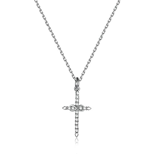 Collier de chaîne Infinie argent sterling 925 idée cadeau anniversaire