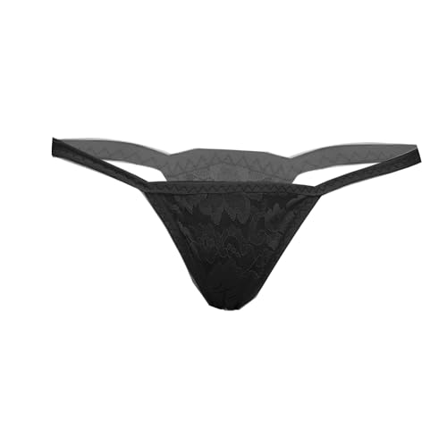 Image of MYZA Women's Polyester and Spandex g stringthong Brief Panty(Pack of 1)(RIOE-PN-13658) (Large, Black)