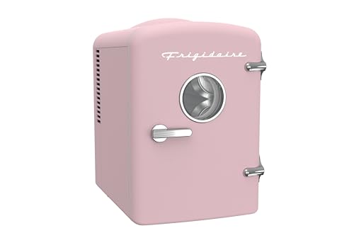 Frigidaire EFMIS171 Retro Mini Portable Personal Fridge - Ideal for Home, Office or Dorm - Includes Carrying Handle, AC/ - Additional View