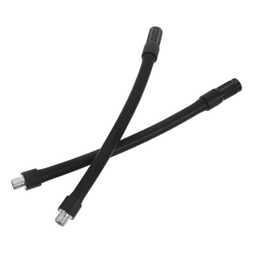 Gogogmee Mangueras de Extensión para Inflador de Neumáticos 2 Piezas, Tubo de Caucho Adaptador M8, Accesorios para Coche y Bicicleta, Compatible Infladores Inalámbricos, Adecuado