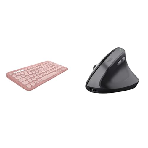 Logitech Pebble Keys 2 & Trust Yuno Ergonomique sans Fil