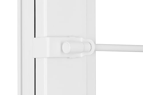 RENA Teleskopstange Klemmstange für Gardinen - 75-125 cm Gardinenstange - Ausziehbar ohne Bohren - Metall - Weiß