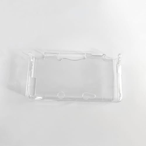 Image of Hzxkqmil Protective Case Clear Hard Shell for Nintendo 3DS Console | Clear Crystal Protective Cover + 1 Set Screen Protectors Film and 4 Stylus Pen Accessories for Old 3DS