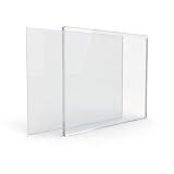 Lastra Pannello Policarbonato UV Compatto - Trasparente - spessore 5 mm - Protetto da Pellicola su 2 lati - Resistente UV - Peso 1,5kg - GB PLAST (Trasparente, 50 x 50 cm)