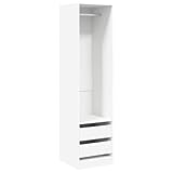 【Grand espace de rangement :】 cette garde-robe comprend 2 tiroirs et 1 grand compartiment avec tringle pour vous permettre de ranger vos tenues plus longues et d’autres vêtements pliés ou accessoires, tels que pulls, jeans, chapeaux, sacs à main, etc.