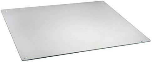 Glass Cutting Board by Clever Chef | Non Slip Cutting Board is Shatter-Resistant, Durable, Stain Resistant, Dishwasher Safe | Rectangle 15.75" x 20" (Clear)