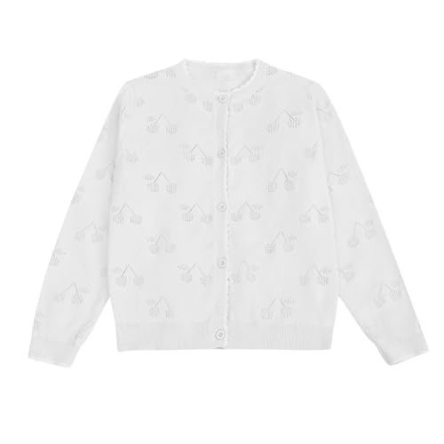 Big Kids' Fall Cardigan Trendy Cozy Graphic Printed Girl Sweater Casual Loose Trave Button Down Outerwear 4-16 Years