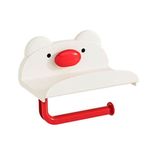 Ventouse de mouchoirs de dessin animé - Crochets pour ventouses de papier toilette | Supports d'aspiration pour tissus d'ours | Distributeur de rouleaux de papier toilette pour montage mural pour