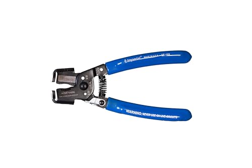 Imperial Tool IE-189 In-Line Wire Stripper wth 90-Degree Angled Head for Tight Spaces
