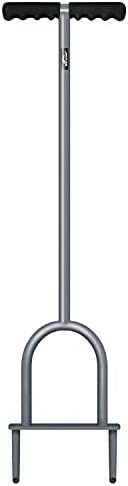 Walensee Lawn Coring Aerator, Manual Grass Dethatching Turf Plug, Core Aeration Tool Heavy Duty Aerator for Compacted Soils and Lawns to Prevent Lawn Run-Off and Soil Compaction