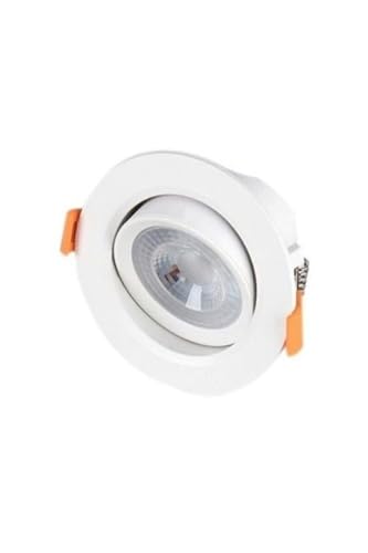 7 W Cob Led Spot Beyaz Gövde Beyaz Işık Kdl107 6400K