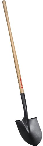 Pala Corona Clipper acero 16 GA con mango de madera 48" miniatura 1