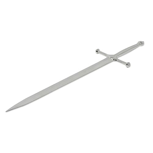 Honbay LETTER-OPENER-SWORD-SILVER1 1Pcs Sword-Shaped Letter Opener Knife Letter Opening Tool Zinc Alloy Envelope Slitter Metal Envelope Opener Sword Envelope Open Tool Mail Opener thumb #7