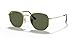 Produktbild Ray-Ban Unisex Rb 3548n Sonnenbrille, Gold (Gestell: Gold,Gläser: grün 001), Small (Herstellergröße: 48)