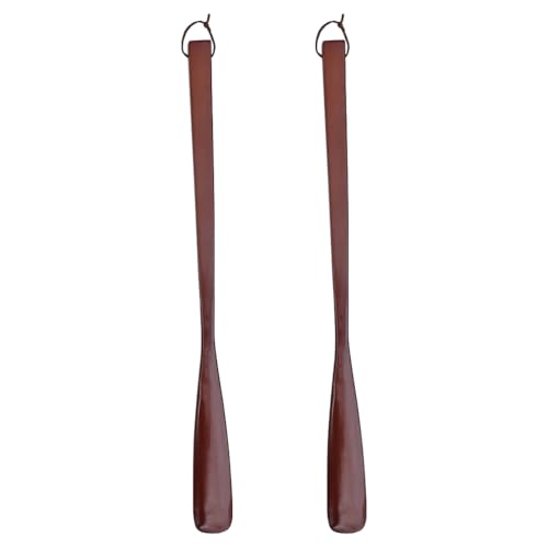Chausse-pied en bois KESYOO long manche pour un quotidien fluide dans l'entrée