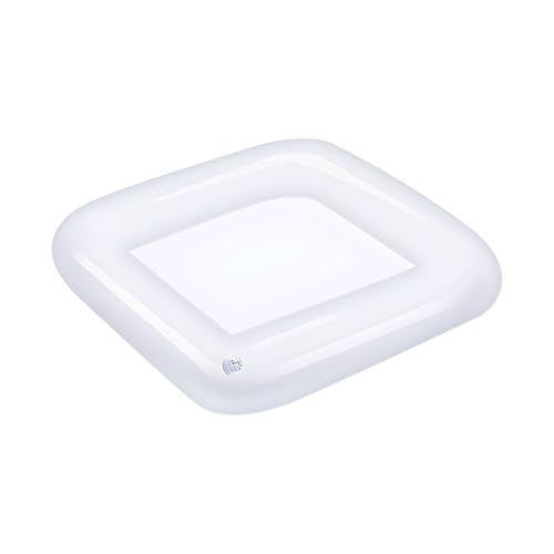 Inflatable Ice Serving Bar - Quick Inflate Drink Buffet Tray, Lightweight Cold Food Cooler | Large Capacity Foldable Ice Bin for Picnic BBQ Camping Party Use, Outdoor Tabletop Organizer for Refreshmen