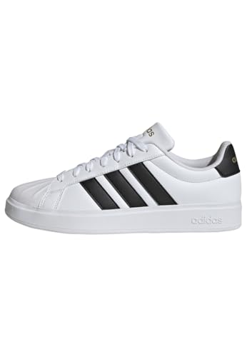 adidas Uomo Streettalk Shoes, Ftwr White/Core Black/Gold Met., 39 1/3 EU