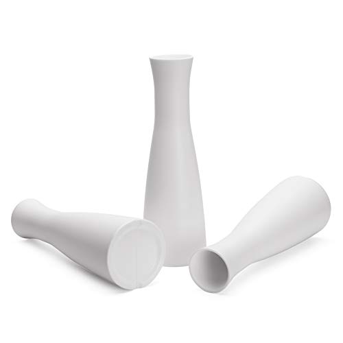 Tall Conic Composite Plastics Flower Vase, Small Bud Decorative Floral Vase Home Decor Centerpieces, Arranging Bouquets, Connected Tubes (Wide Caliber) - Image 5