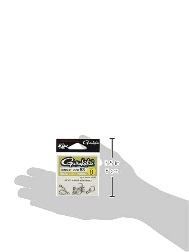 Gamakatsu 66258 Trout Hooks - No. 1, NS Black, 8-Pack, Curved Point Wide Gape Design - View #5