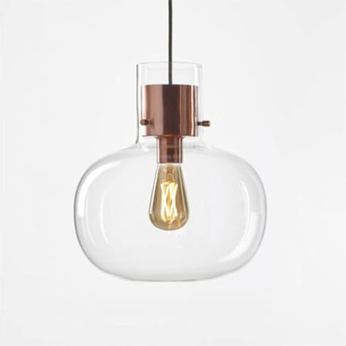Lampe de chevet en verre minimaliste et lustre suspension scandinave