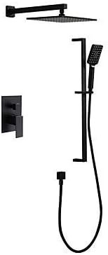 シャワーシステム、現代的なシャワー蛇口セット、その他のセラミックバルブ付きバスシャワー浴槽蛇口セット、10インチ