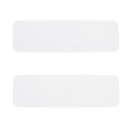 Image of uxcell 4x1.2 inch Hook and Loop Strips with Adhesive, 10 Set Double-Sided Fasten Mounting Tape for Sewing DIY Crafting White