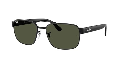Ray-Ban RB3751 Sunglasses Bundle: RB 3751 002/31 Black/Green Crystal Standard and Universal Anti-slip Silicone Leash