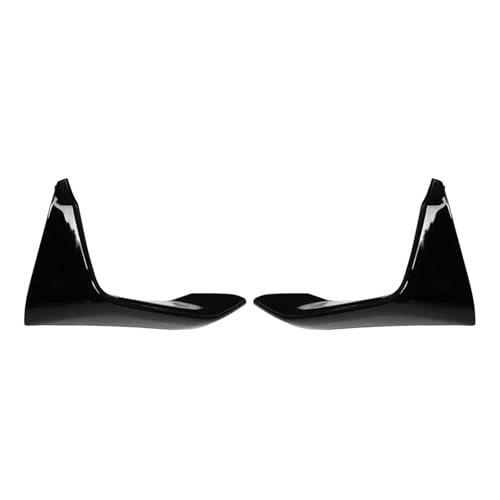 KAURZTVC(小さな店) 車 フロント サイド スポイラー カバー フォグランプ ロワー スプリッター リップ に適合 F80 M3 2014-2019 に適合 F82 F83 M4 2015-2020 フロントバンパー スプリッター(光沢のある黒)