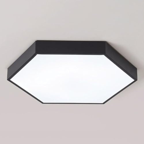 QEFVVOMM Hexagonal Geometric Ceiling Light Modern Minimalist Ceiling Lamp Three-Tone