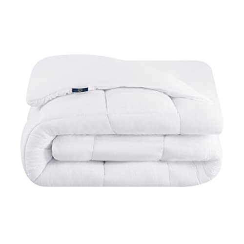 Serta Comfortsure Breathable Elastic Dobby Check Quilted Pillow Top Mattress Pad Cover With 18" Deep Pocket For All Season, White, Cal King #TOP7