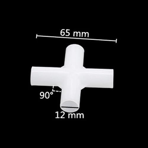 armatura hydrauliczna, 5 szt. 12 mm PVC proste kolanko krzyżowe złącze 60 90 120 135