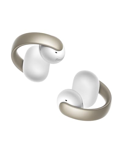 soundcore AeroClip de Anker, Auriculares Open-Ear, Comodidad de adaptación, Llamadas nítidas con 4 micrófonos con IA, Ajuste Estable, Altavoces de 12 mm para un Sonido Claro, Forma de Anilla Abierta