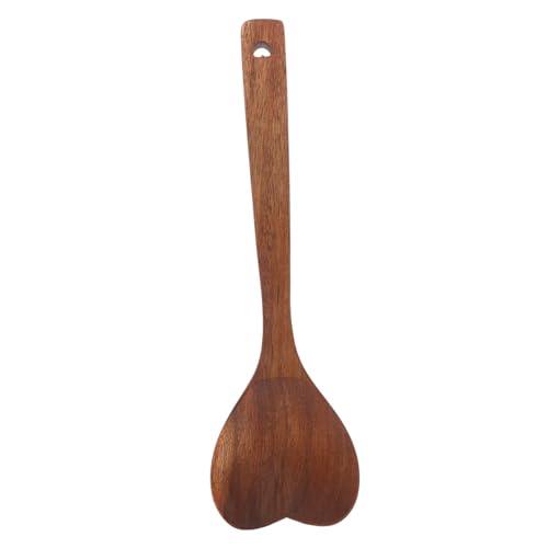 Cabilock Cuchara de Madera Corazón de Mango Utensilio de Cocina Multifuncional para Ensaladas y Servir Alimentos Casa o Restaurantes
