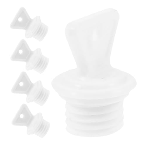 COLLBATH Leakproof Sealing Stoppers 5pcs Reusable Plastic Lids for Hot Water Bottles Sacks