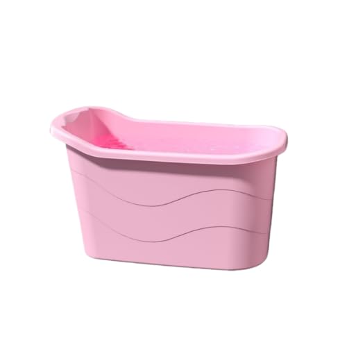 NYHGOXM ドラム缶風呂 大型折りたたみ浴槽 家庭用ポータブルバスタブ ジェットバス機能付き 保温加工 大人用 簡易風呂 収納便利 水風呂/露天風呂対応 風呂蓋付き (ピンク,カバーなしで1.2メートル)