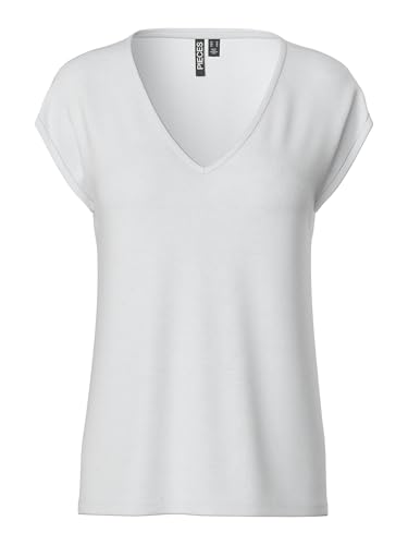 PIECES Pckamala Tee Noos, Camiseta Mujer, Blanco (bright White), L