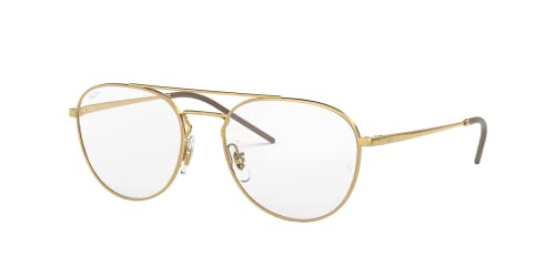 Ray-Ban RX6414 Round Prescription Eyeglass Frames, Arista/Demo Lens, 55 mm