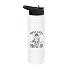 Feels Like a Penalty Box Kind of Day Funny Raccoon Hockey Stainless Steel Insulated Water Bottle