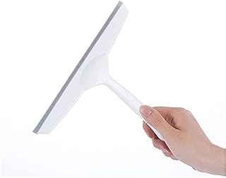 Shower Door Squeegee for Bathroom Shower Glass Doors, Silicone/Rubber Window Cleaner Squeegee, Plastic Car Windshield Cleaning Squeegee
