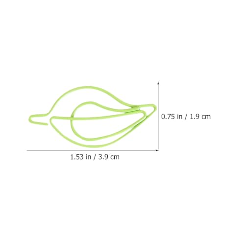 Trombones en forme de feuille au design métallique élégant pour documents - 3