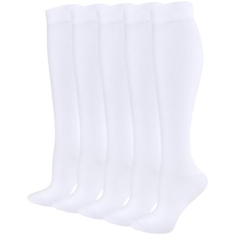 YUEDGE Compression Socks for Men 5 Pairs Cover