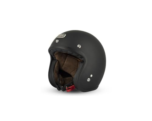 Casque Jet Cafe Racer S250 Noir Mat XS moto scooter vintage custom