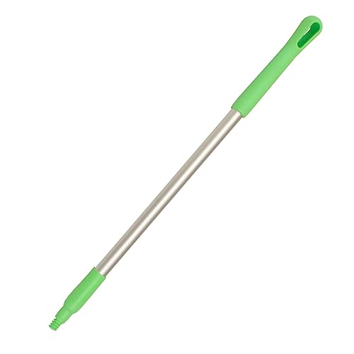Image of SPARTA Adjustable Aluminum Broomstick, 48 inch Mop and Broom Handle Replacement with Color-Coded System for Environments with Harsh Cleaning Agents, Aluminum, 48 Inches, Lime