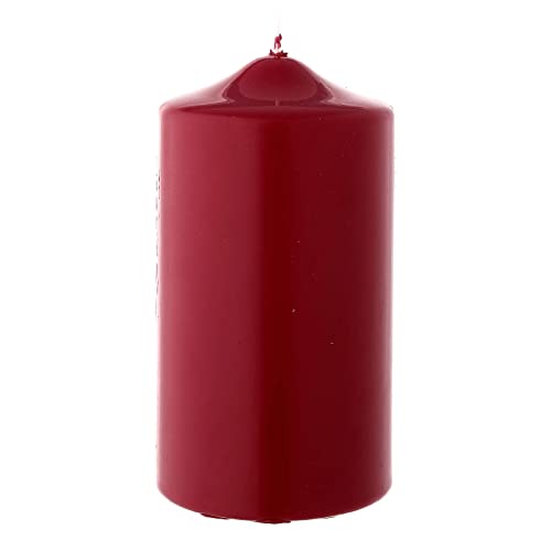 Holyart Matte Dark red Christmas Candle 150x80 mm